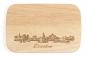 Preview: Brotzeitbrett 22x14cm Gummibaum, Dresden