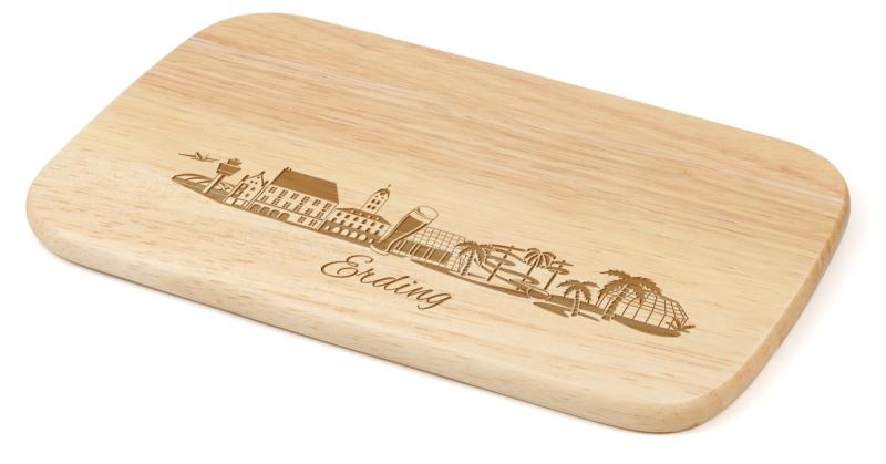 Brotzeitbrett 22x14cm Gummibaum, Erding